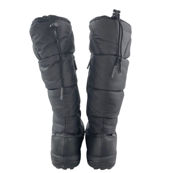 Adidas Libria Amber Women's Black Round Toe Slip On Puffer Winter Snow Boots 6 - Picture 3 of 5